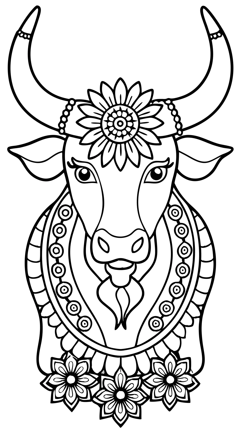 bull coloring pages